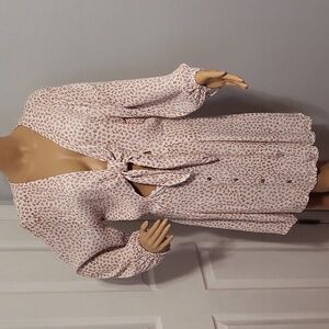 Faithfull the Brand Pink Floral Midi Dress